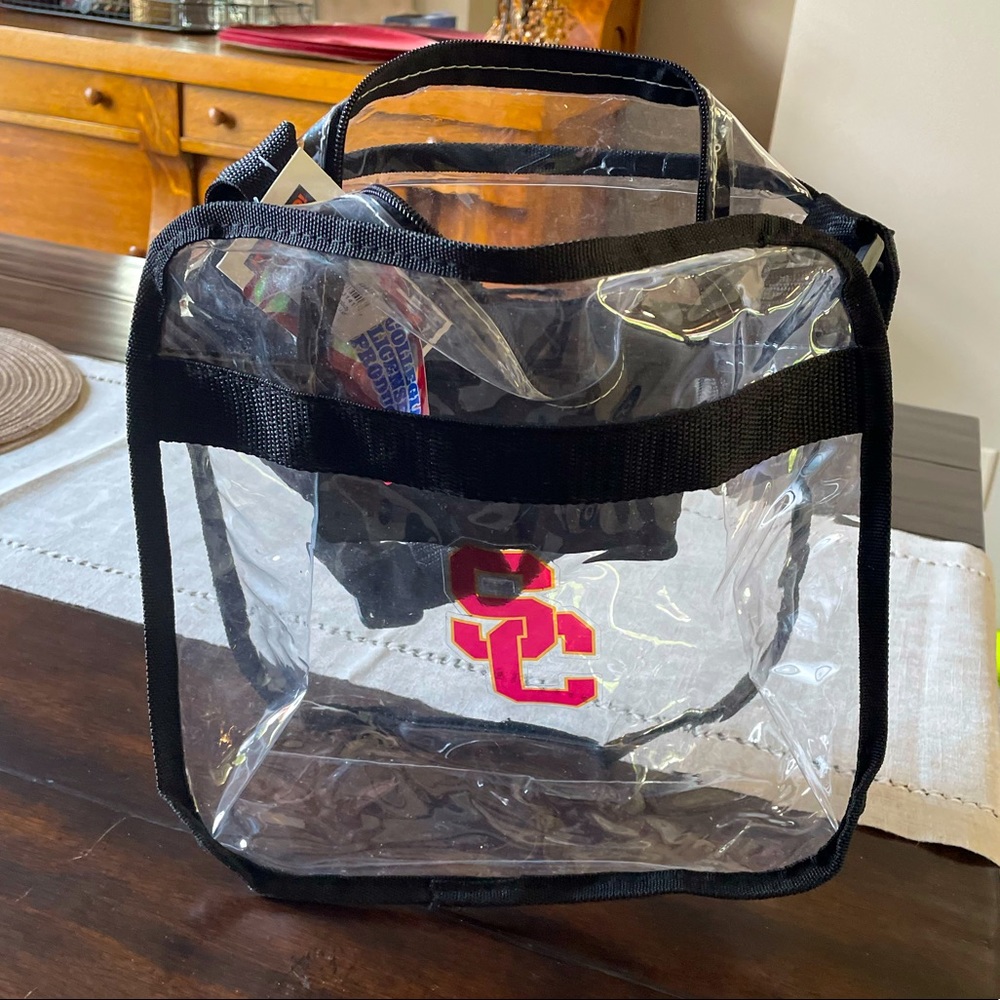 USC Clear Game Time Bag